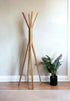 16.5" x 16.5" x 68.25" Natural Coat Rack